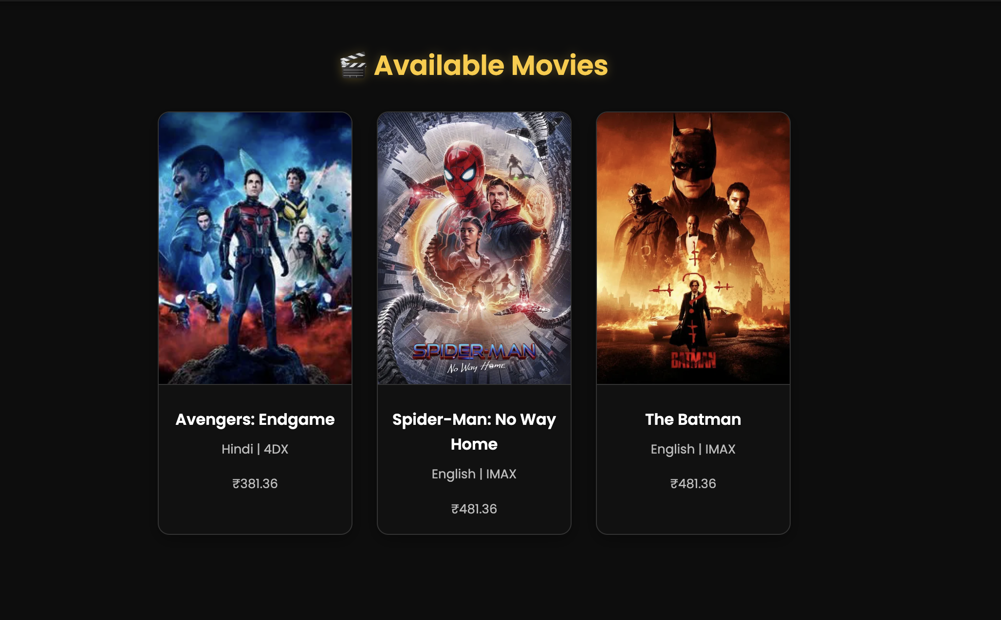 Cinema Booking